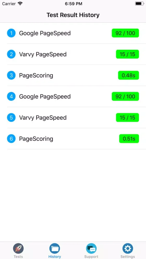 Capturas de tela do Agility - Web Tests All-In-One