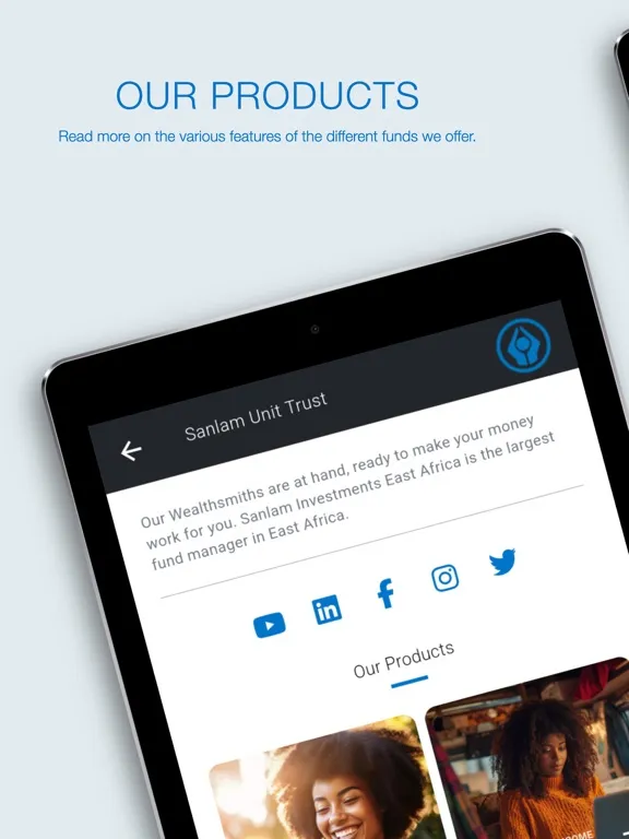 Sanlam Unit Trust EA iPad  Screenshots