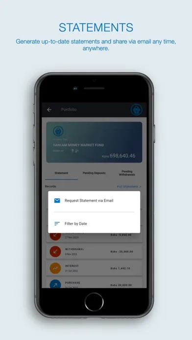 Sanlam Unit Trust EA Screenshots