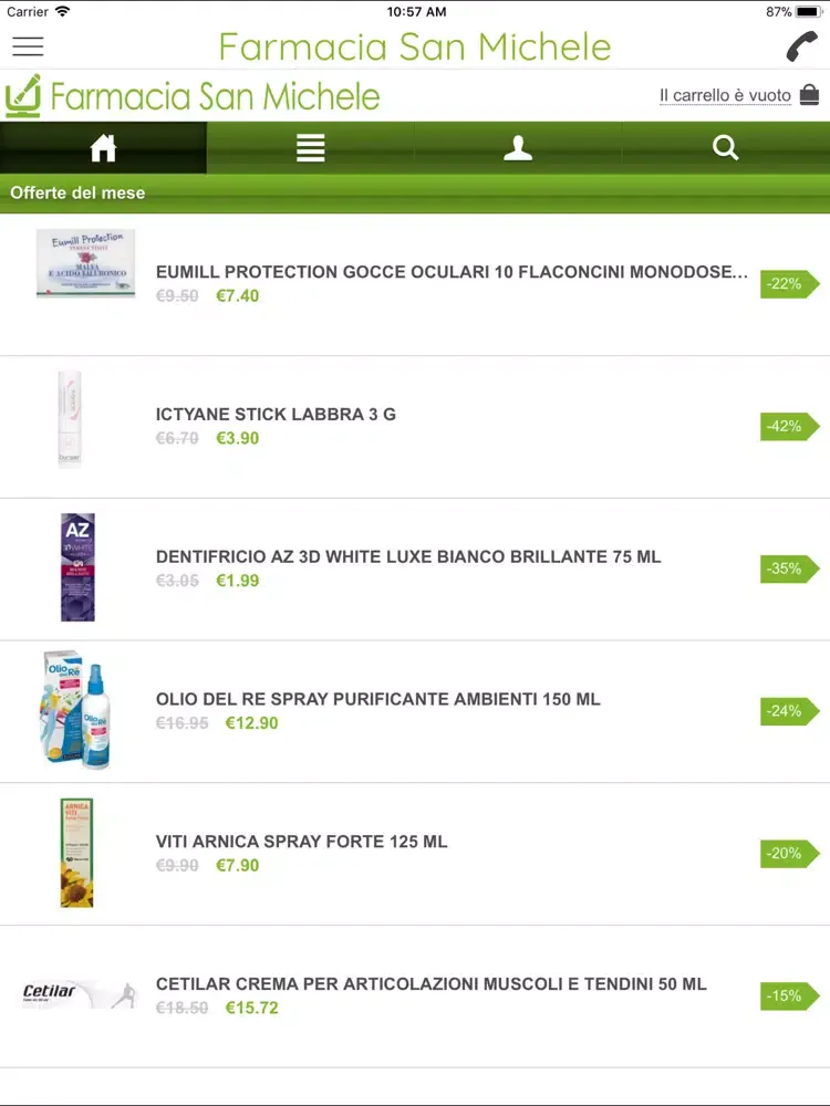 Capturas de pantalla de Farmacia San Michele Civitella iPad 