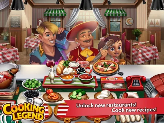 Cooking Legend Restaurant Game iPad  स्क्रीनशॉट