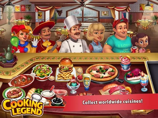 Cooking Legend Restaurant Game iPad  स्क्रीनशॉट