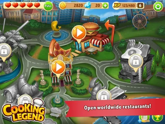 Cooking Legend Restaurant Game iPad  स्क्रीनशॉट