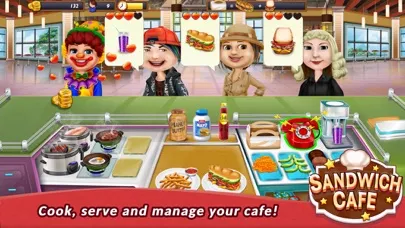 Capturas de tela do Sandwich Cafe Game – Cook delicious sandwiches!