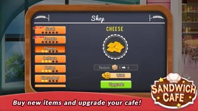 Capturas de tela do Sandwich Cafe Game – Cook delicious sandwiches!