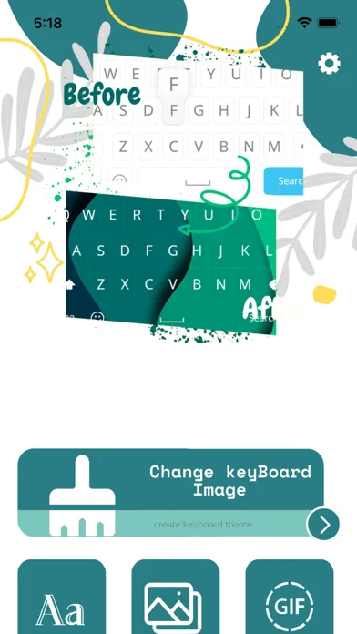 Greenkey -Fonts theme keyboard Screenshots