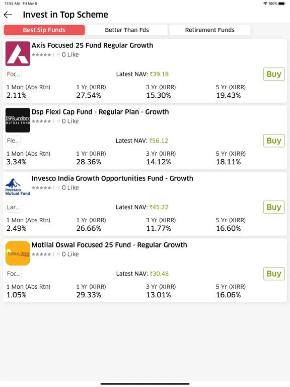 Captures d'écran de Sansingh Investments iPad 