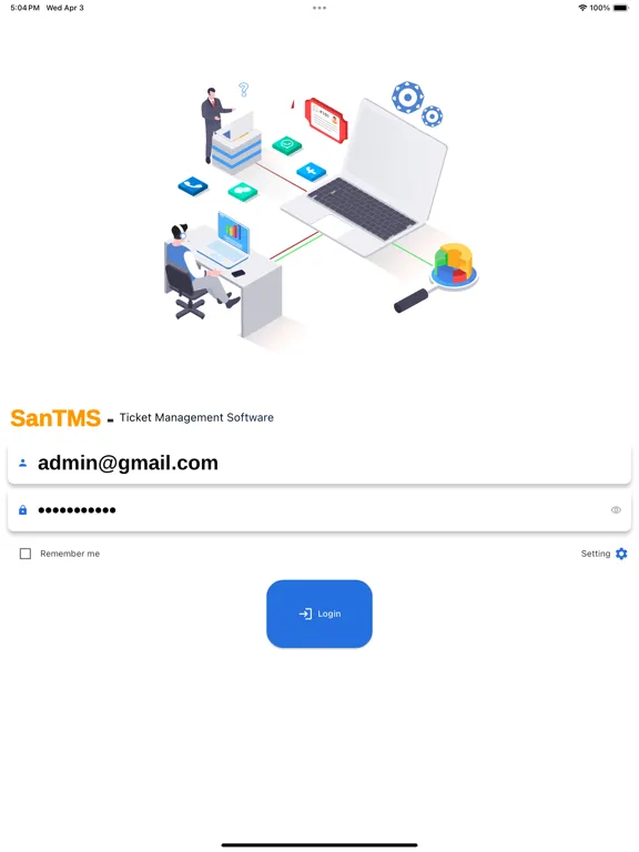San TMS iPad  سکرین شاٹس