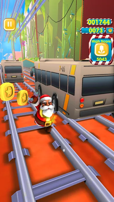 Capturas de tela do Santa Christmas Runner Sim 3D