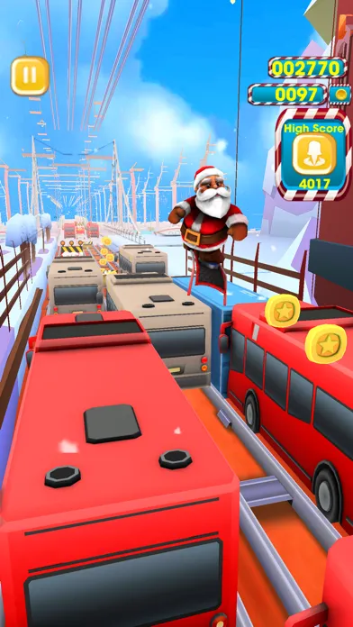 Capturas de tela do Santa Christmas Runner Sim 3D