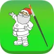 Santa Claus Christmas Coloring Book For Kids
