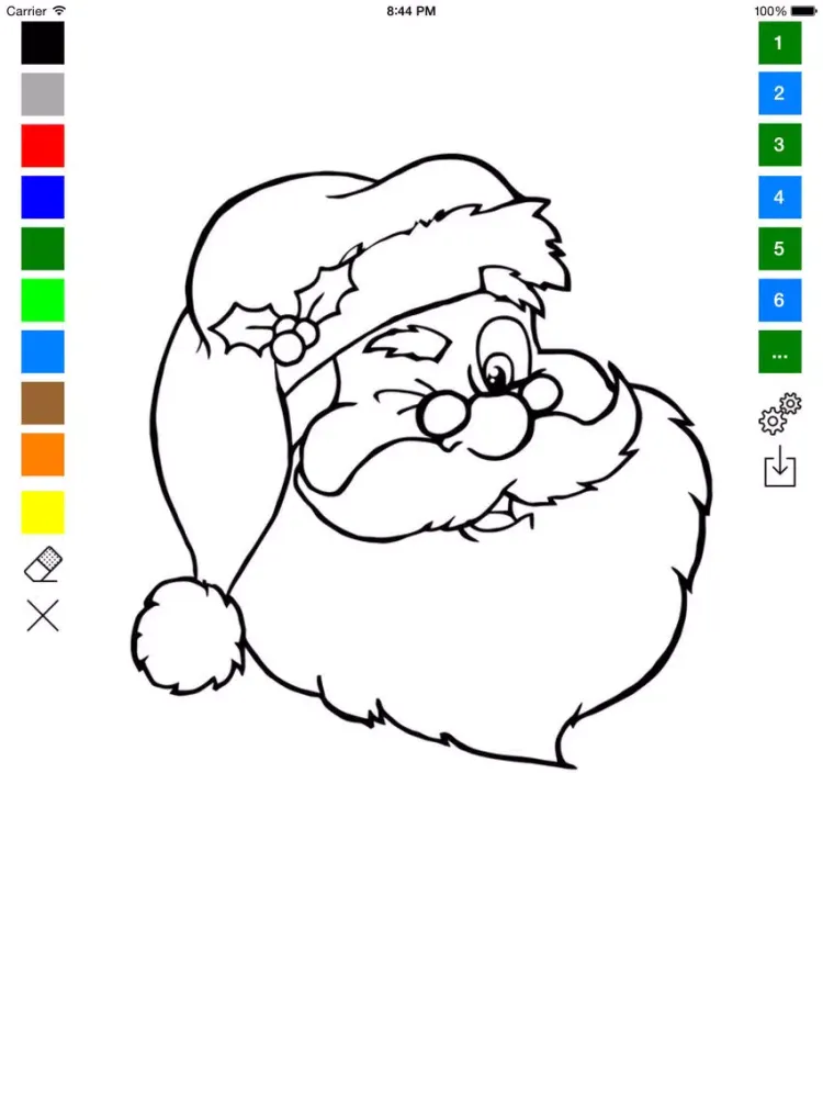 Santa Claus Christmas Coloring Book For Kids iPad  스크린샷