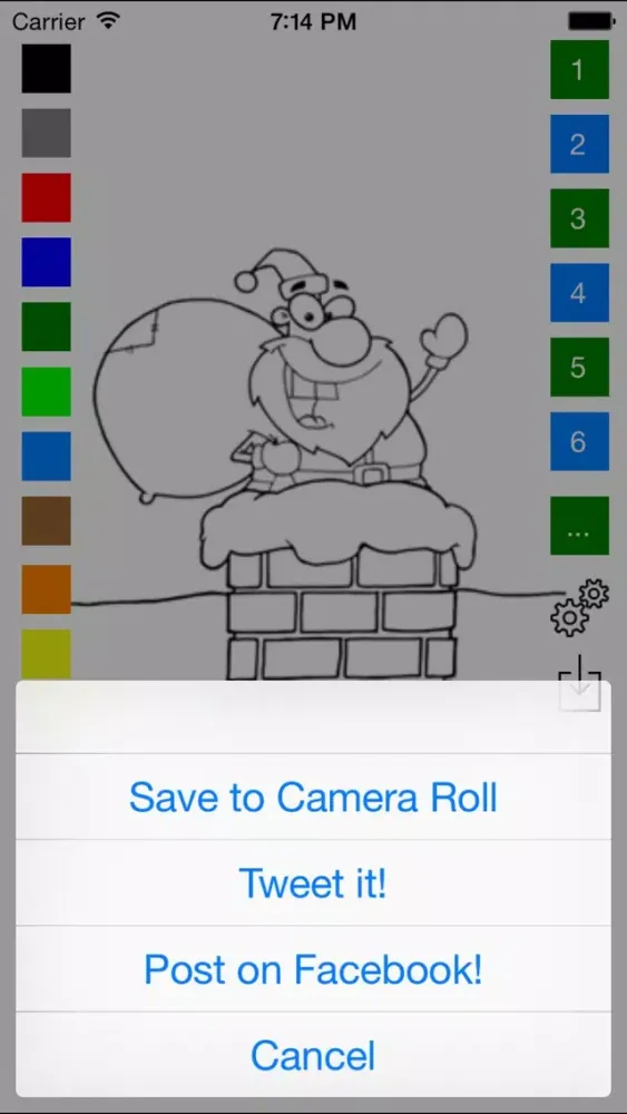 Santa Claus Christmas Coloring Book For Kids 스크린샷