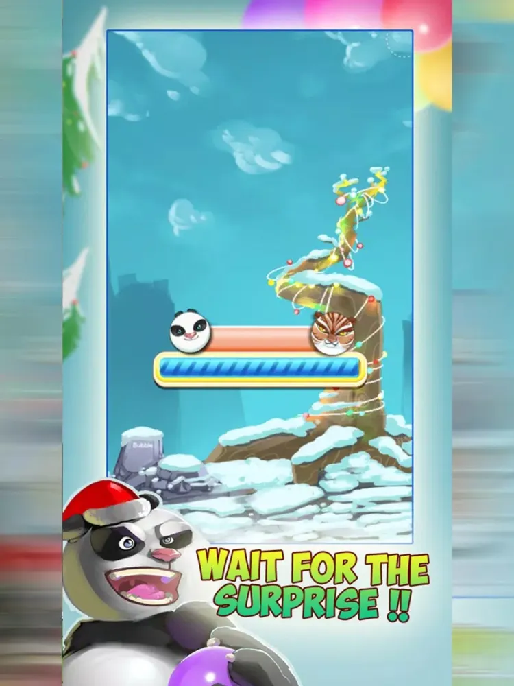 Santa Panda Bubble Christmas iPad  Screenshots