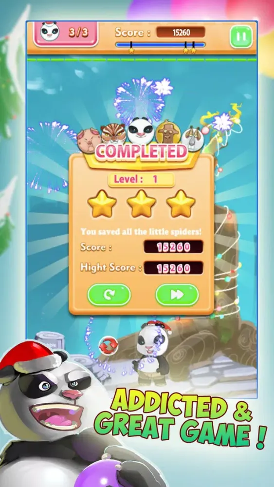 Santa Panda Bubble Christmas Screenshots