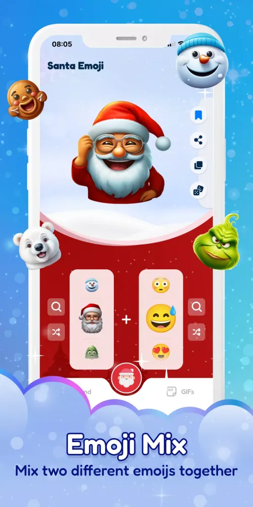 Скриншоты Emojimix: Christmas emoji