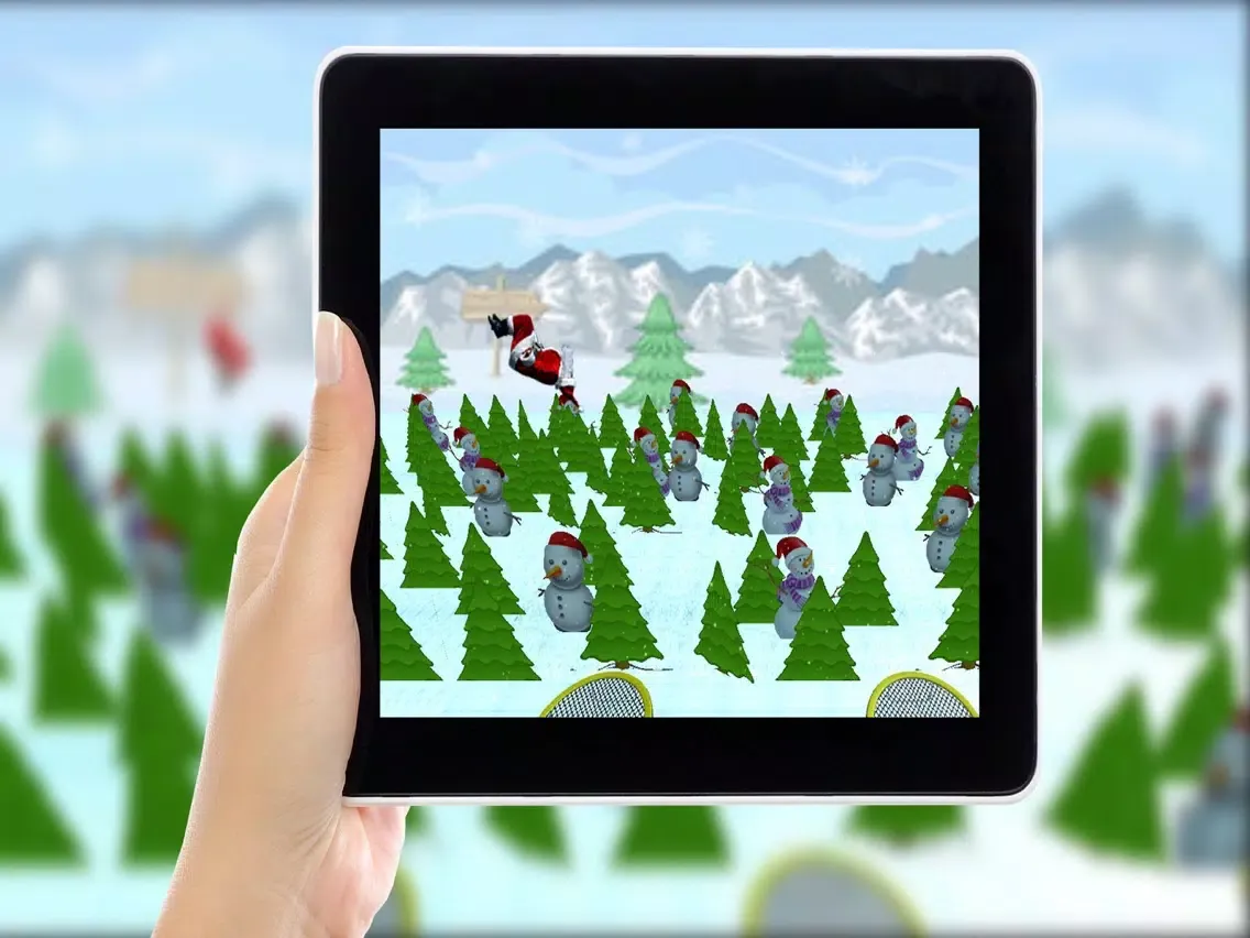 Christmas Santa Game : Trampoline Santa 2017 iPad Screenshots