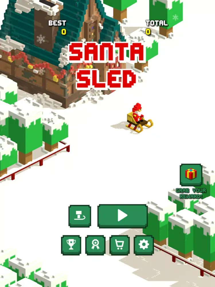 Capturas de tela do Santa Sled iPad 