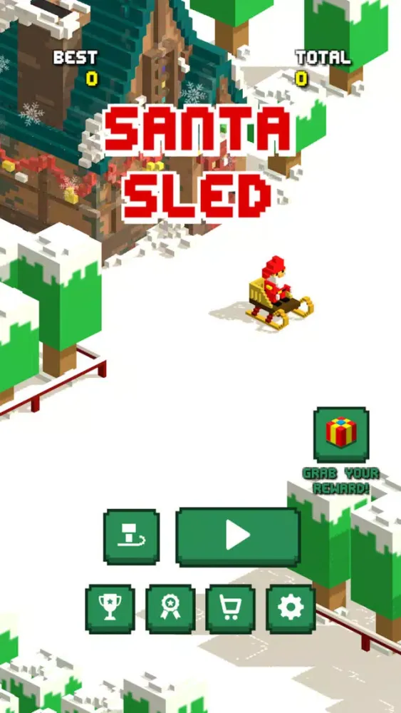 Capturas de tela do Santa Sled