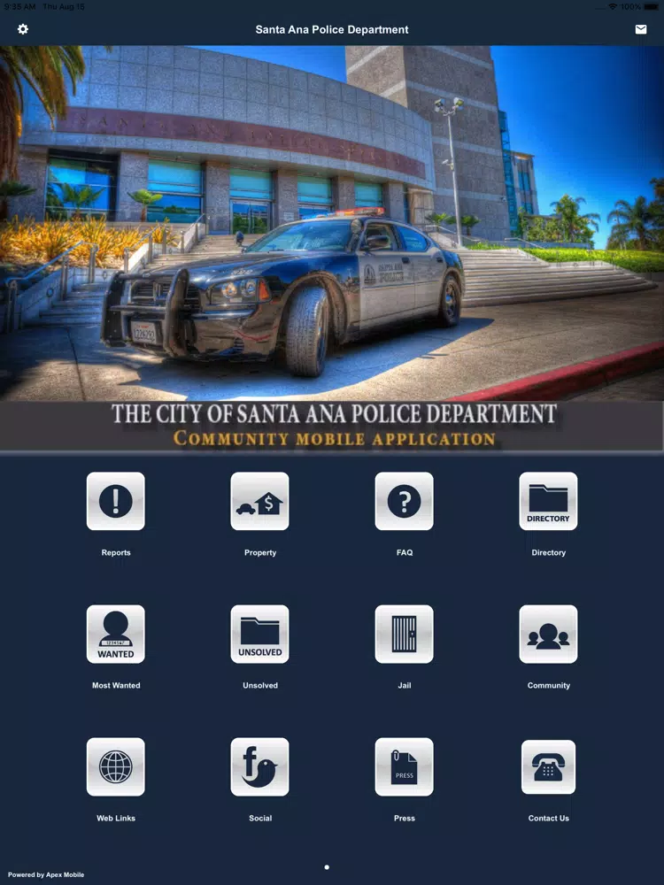 Santa Ana Police Department iPad 應用截圖