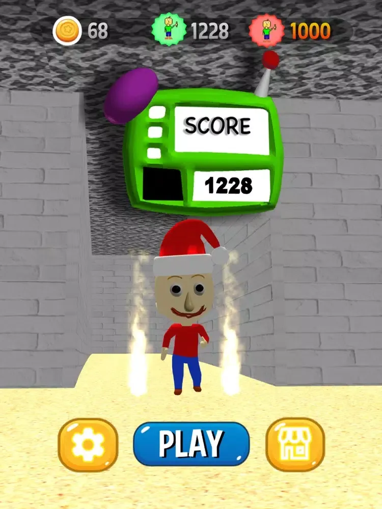 Tangkapan skrin Santa Baldis Basic Runner Mod iPad 