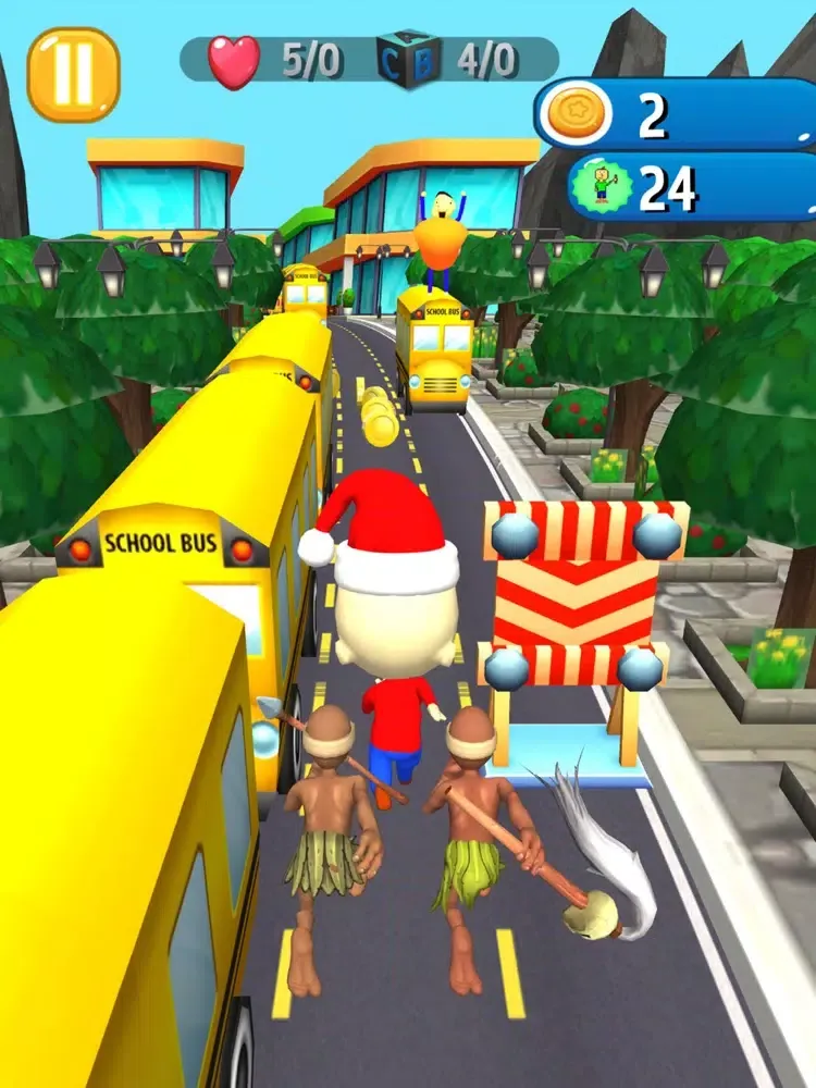 Tangkapan skrin Santa Baldis Basic Runner Mod iPad 