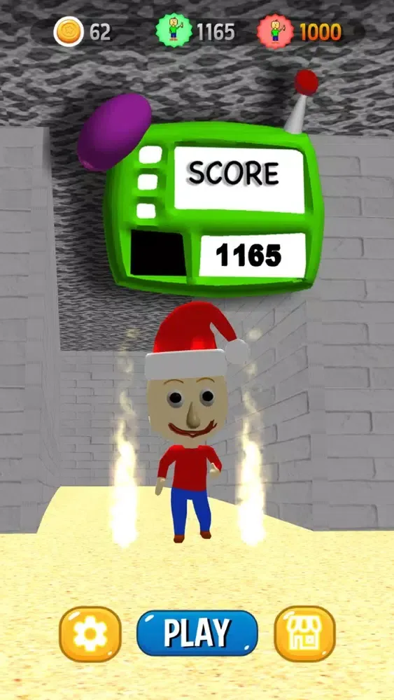 Tangkapan skrin Santa Baldis Basic Runner Mod