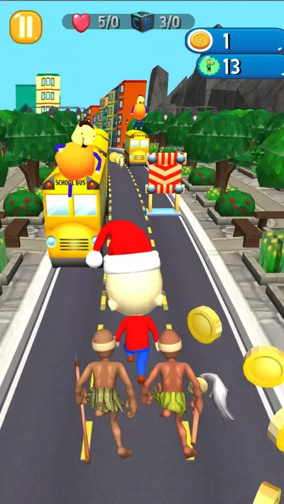 Tangkapan skrin Santa Baldis Basic Runner Mod