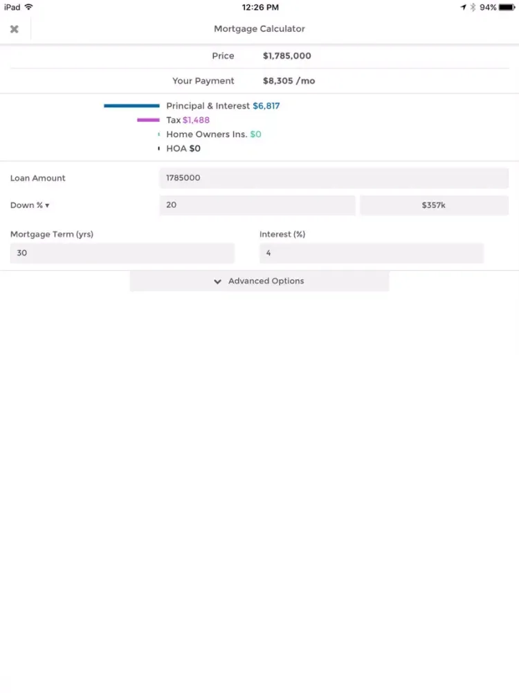 Santa Barbara Home Values iPad  스크린샷