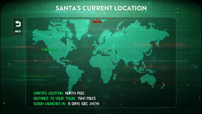 Tangkapan layar Santa Tracker and Status Check