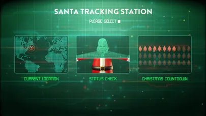 Tangkapan layar Santa Tracker and Status Check