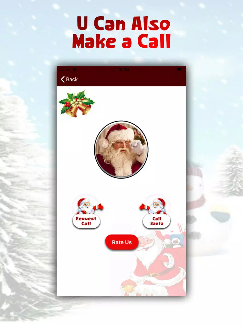 Tangkapan skrin Santa Claus Calling & Greeting iPad 