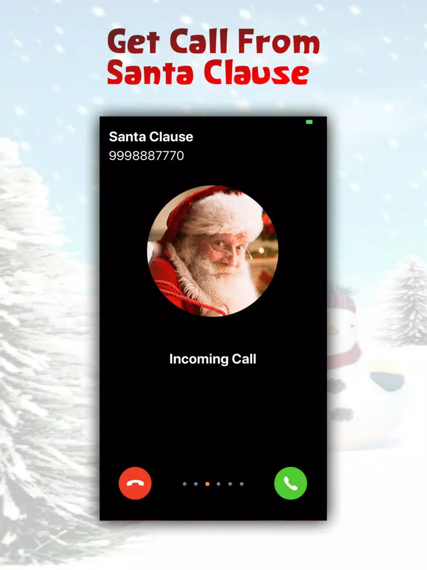 Tangkapan skrin Santa Claus Calling & Greeting iPad 