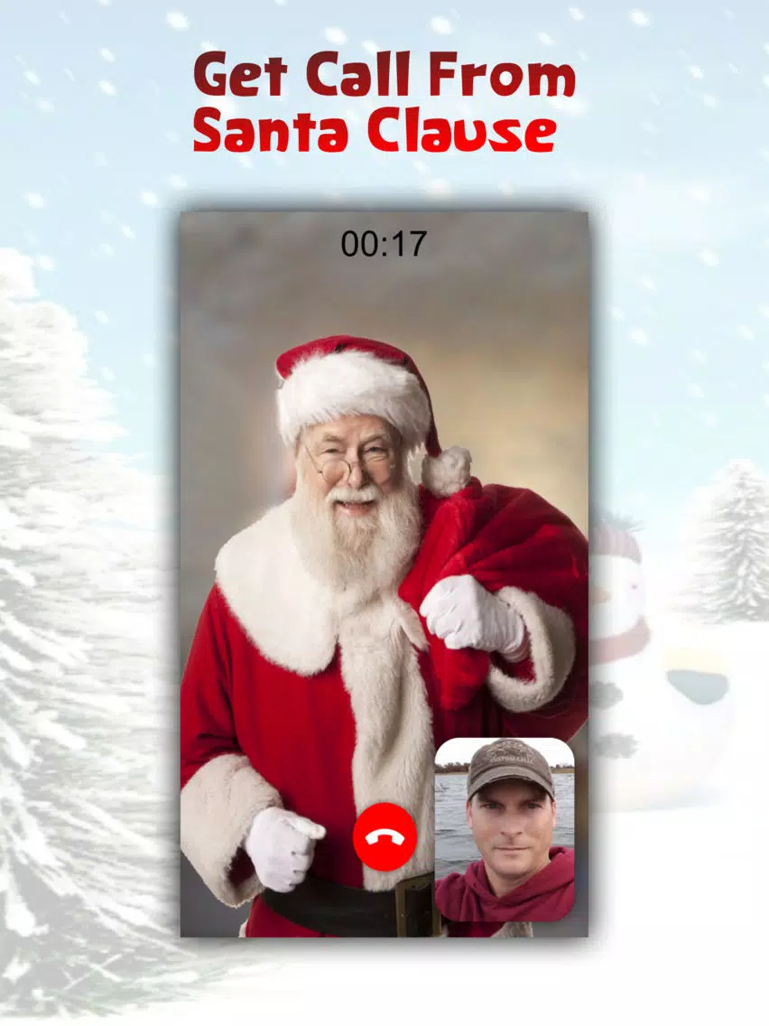 Tangkapan skrin Santa Claus Calling & Greeting iPad 