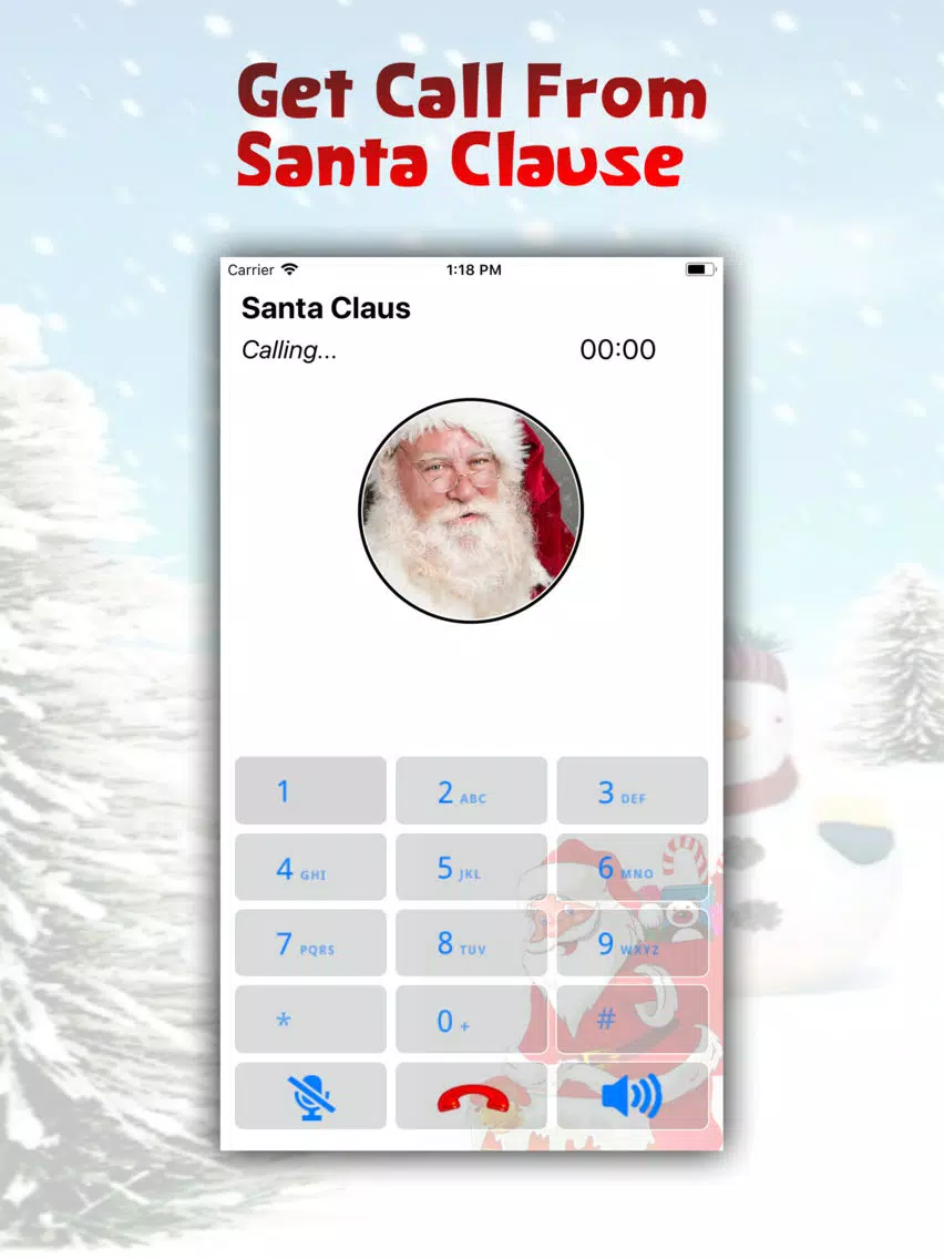Tangkapan skrin Santa Claus Calling & Greeting iPad 