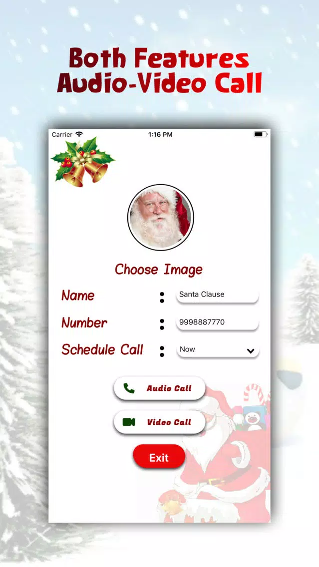 Tangkapan skrin Santa Claus Calling & Greeting