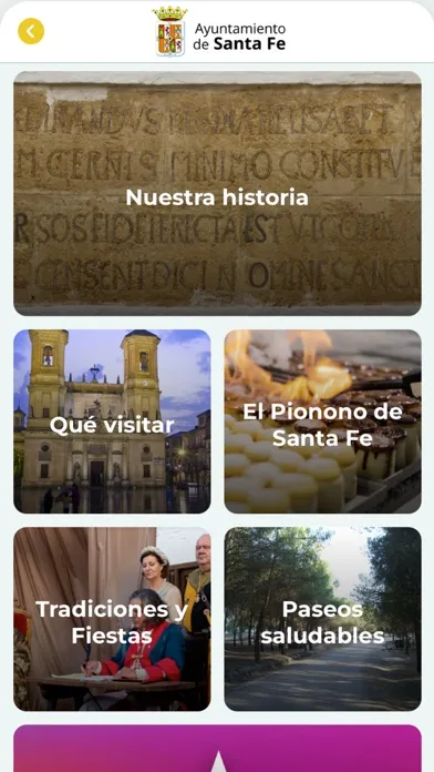 Capturas de tela do Ayto SantaFe