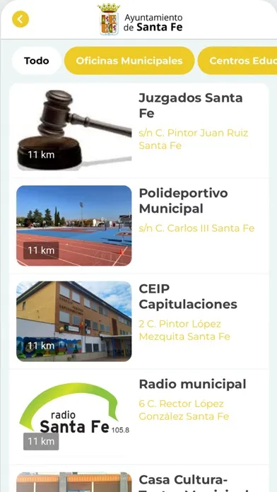 Capturas de tela do Ayto SantaFe