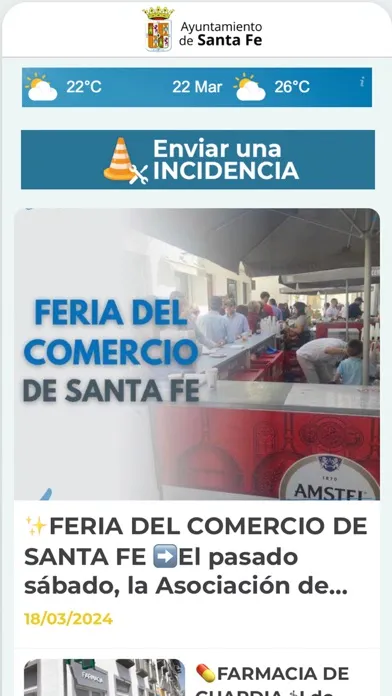 Capturas de tela do Ayto SantaFe