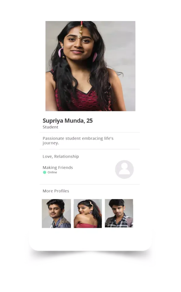 Tangkapan layar Santali Dating App - Dular