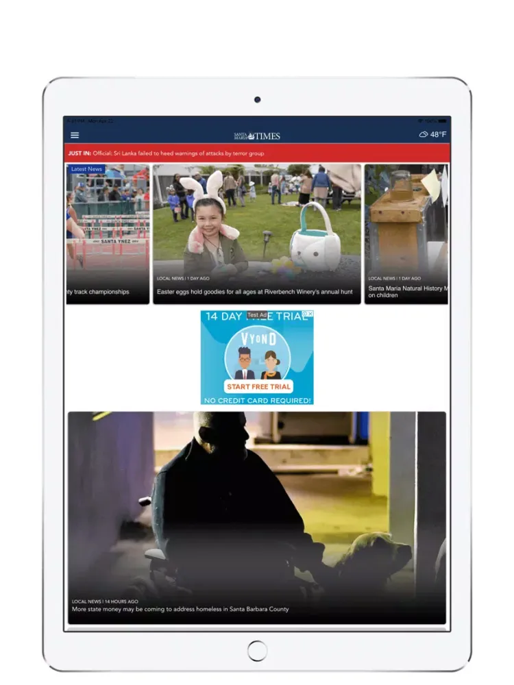 Santa Maria Times iPad  স্ক্রিনশট