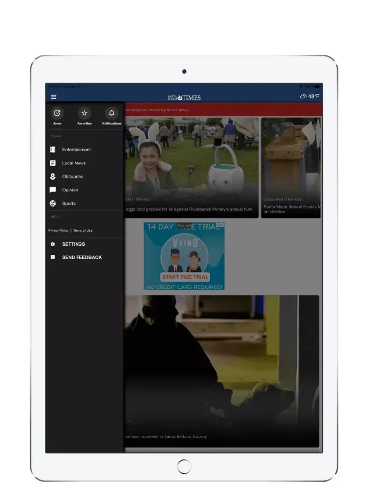 Santa Maria Times iPad  স্ক্রিনশট