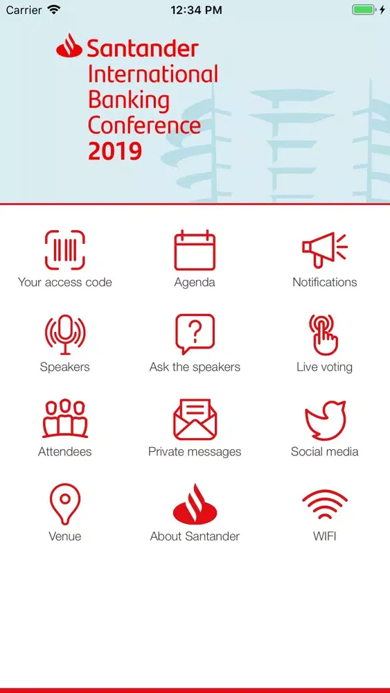 Tangkapan layar Santander IBC 2019