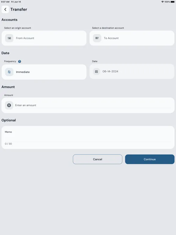 Santa Rosa County FCU Mobile iPad 应用截图