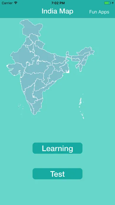 India Map With Learn And Test স্ক্রিনশট