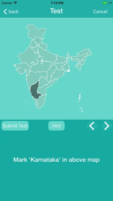 India Map With Learn And Test স্ক্রিনশট
