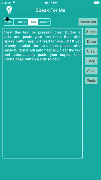 Capturas de pantalla de Speak For Me App