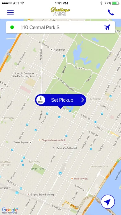 Zrzuty ekranu Santiago Taxi