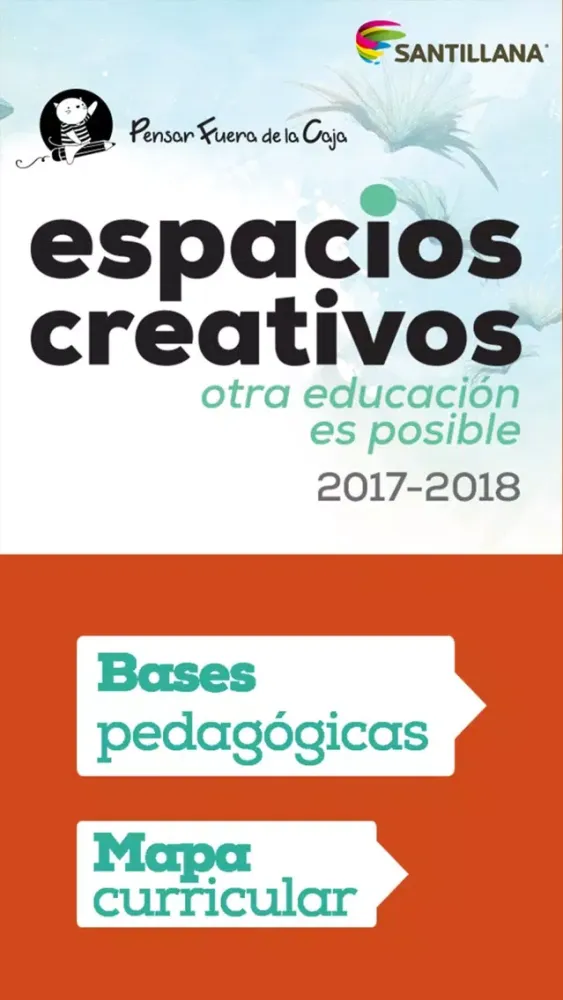 Tangkapan skrin Espacios Creativos Santillana