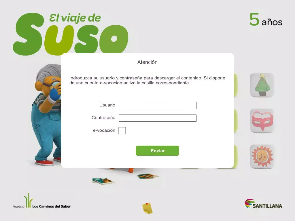 Tangkapan skrin El viaje de Suso 5 años iPad 